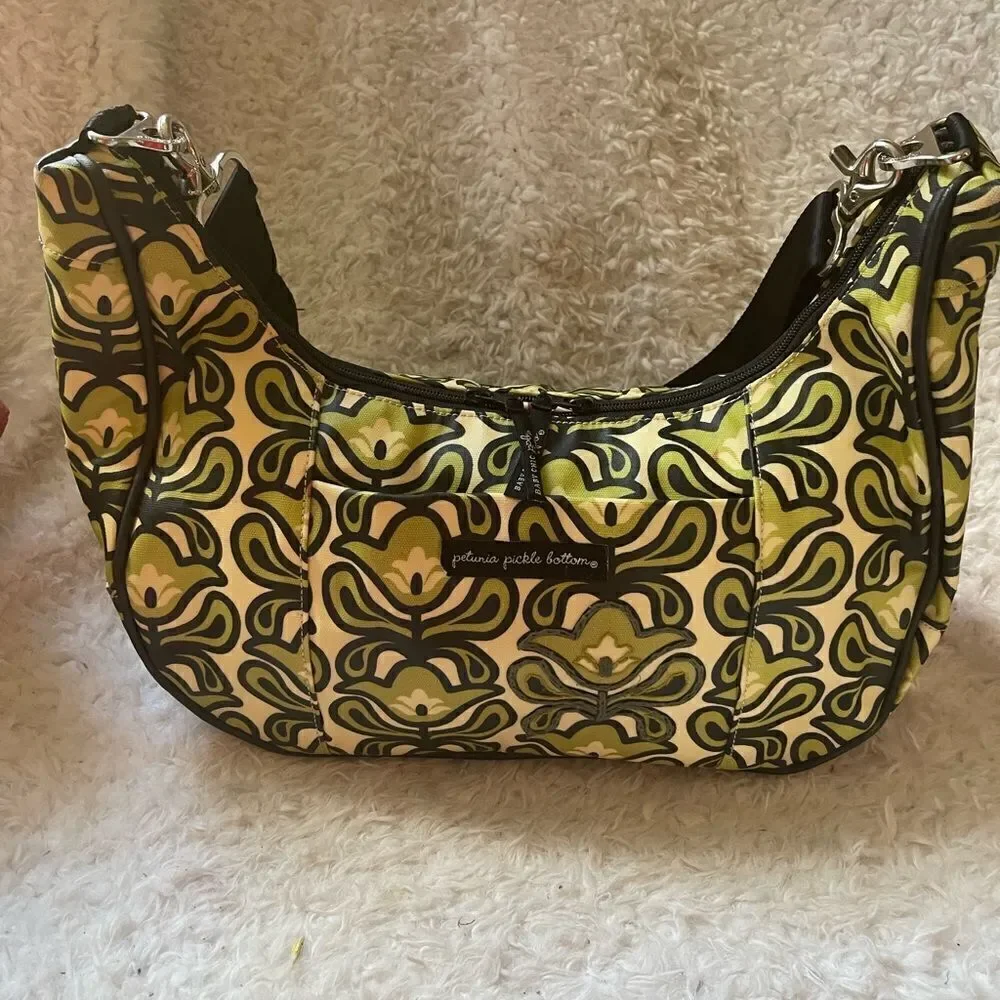 Petunia Pickle Bottom Shoulder/cross body bag canvas coated diaper bag